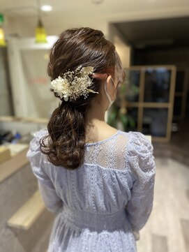リコ エスト 上野店(lico est) 編み下ろし/お呼ばれヘア/結婚式/ヘアセット