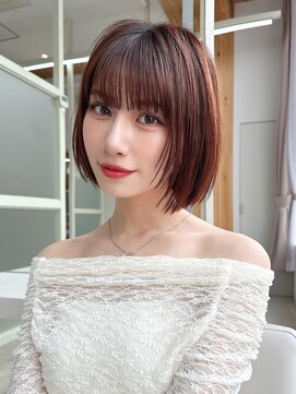 アフロート ディル(AFLOAT D'L) 面長シースルーぱっつん前髪小顔レイヤー20代30代