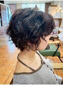 くびれショートパーマ【四條畷市／田原台】