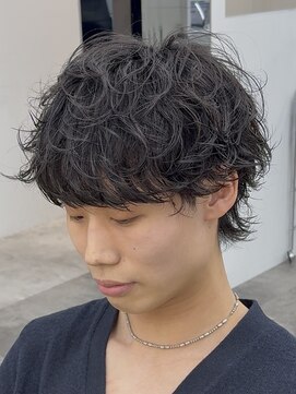 フィフス 仙台(fifth) 仙台メンズパーマシャドウパーマシースルーマッシュウルフゆるめ