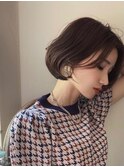【新宿】ショートボブ顔周りレイヤー20代30代40代似合わせカット