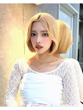 ロンドアヴァントゥス 池袋(Lond aventus) 韓国レイヤー/韓国風/ボブ/髪質改善/黒髪/ブリーチなし〔池袋〕