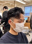 刈り上げ/オールバック/メンズパーマ/外国人風/メンズカット