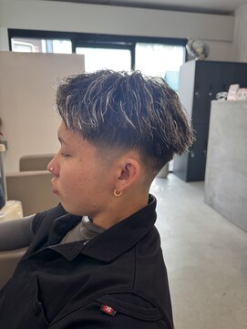 メンズバイココテラス 豊中(men's by cocoterace) ホワイトメッシュ/ツイスト