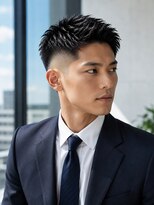 MEN's Baguz MEN'Sカット/ MEN'Sパーマ/ MEN'Sカラー フェード×スパイキー束感メンズショート