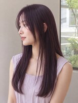 イルームバイリンクス 大宮(ILLUME by LINKTH)&nbsp;暗髪ダークパープル×ストレートヘア