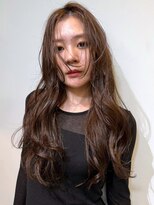 ヴヴ(Bub)&nbsp;ロングパーマ ゆる巻きウェーブ レイヤーカット ブラウン