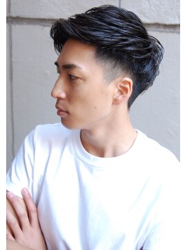 メリケンバーバーショップ コウベ(MERICAN BARBERSHOP KOBE) ビジネスサイドパートショートツーブロックテクノ#m495