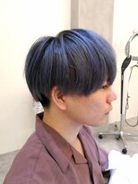 アナ ラーナ(Anna Lanna)&nbsp;ブルーシルバーカラー×マッシュショート【奥村北斗】[表参道]