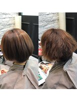 ヘアーローラン 横浜(hair LORAN yokohama) 【アミノ酸縮毛矯正】ウル艶天使の輪ショートボブ♪