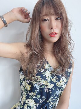 ルービック 難波(Rubik's) 小顔無造作カール×ミルクティーベージュ