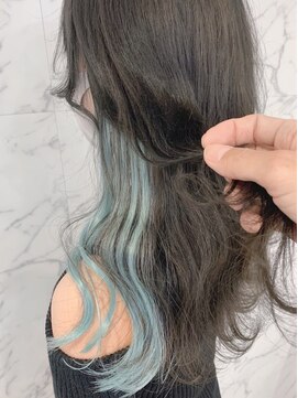 ディーシー 渋谷店(D.C) 原色系インナーカラーエクステ