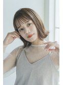 20代30代大人かわいいうる艶髪抜け感ヘア切りっぱなしミディアム
