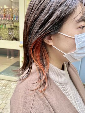 ネオリーブアイム 横浜西口店(Neolive aim) 横浜★大人気のオレンジインナーカラー