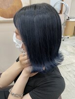 キュオンシア(CUEON. ciea)&nbsp;切りっぱなし×ブルーブラック