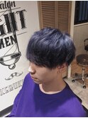 【EIGHTMEN】パープルブラックショートウルフ