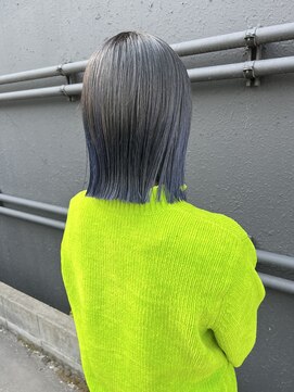 デヴェロペ(Devellope.) 【Devellope.】千葉担当　ブリーチ　グラデーション　ブルー