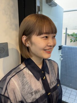 シェノン バイ アランスミシー 表参道(CHAINON by Alan smithee) 夏っぽベージュカラーボブ