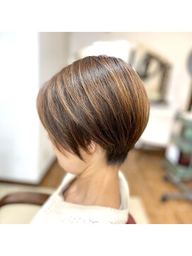 ヘアー マインド(hair MIND) 前下がりショートボブ