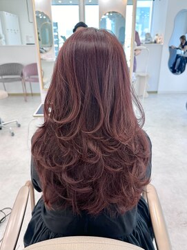 レミエ ダイカンヤマ(lemiie) ☆ワンカールで可愛いレイヤーカット☆ピンクブラウン