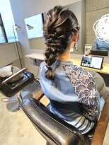 リンダイーロ(Linda Hiro)&nbsp;【札幌円山】へアセット/編み下ろし/結婚式へアセット/アップ