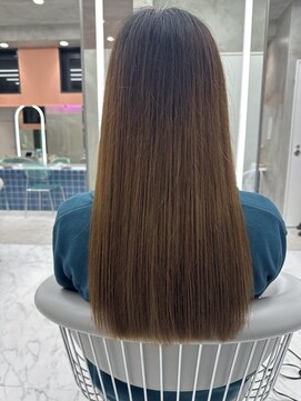 ロンドルーチェ 心斎橋(Lond luce) ダークアッシュ/ミディアムレイヤーカット［髪質改善/縮毛矯正］