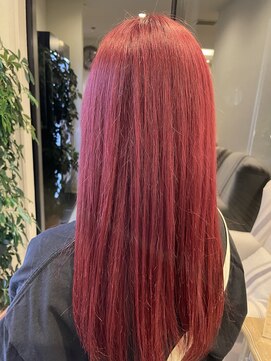 ルシードスタイル リム(LUCIDO STYLE Rim) ロング×レッドピンク