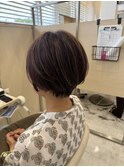大人可愛いふんわりショート×シークレットハイライトで立体感を
