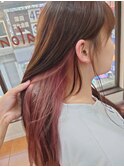【ポイントカラー】フェイスフレーミングでお顔周りを華やかに◎