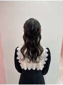 ハーフアップ