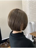 メルティカラーアッシュベージュ_切りっぱなしボブ_95