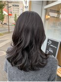 レイヤー×ミディアムロング