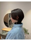 ネープレスショート×センターパート