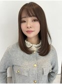 ワンカールストレート×美髪セミロング×髪質改善[横浜駅]