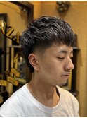 ワンカールパーママレットヘア/大宮/メンズカット/フェード