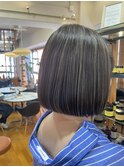 夏の透明感◎ナチュラルハイライト×アッシュグレージュ小顔ヘア