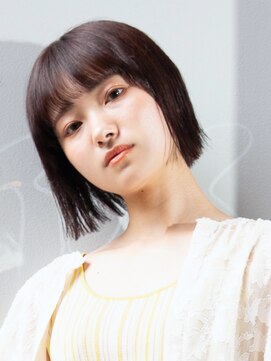 アース 溝の口店(HAIR&MAKE EARTH) 切りっぱなしボブ[溝の口/髪質改善/縮毛矯正/白髪ぼかし]