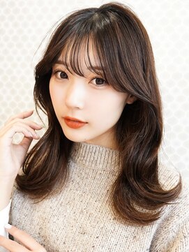 ラフィス ヘアー リュクス 門前仲町店(La fith hair luxe) 【La fith】韓国風くびれセミロングスタイル