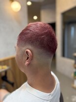 ニッケ ヘアーデザイン(nikke hair design) ピンクブリーチ×スキンフェード