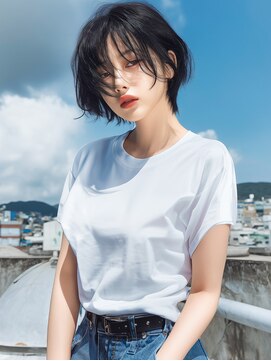 ラベストクズハ(LOVEST KUZUHA) マッシュウルフ/ショートウルフ/ウルフヘア/フェイスレイヤー