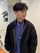 ローウェ オム 立川(LOUWE HOMME) 波巻きスパイラルパーマツイストスパイラルパーマスパイラル