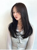 レイヤーカット/オリーブベージュ/簡単スタイリング/透明感