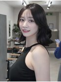 韓国レイヤーウェーブヘア顔周り髪質改善銀座