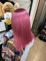 トリコ(ToricO)&nbsp;ダブルカラー　全頭ブリーチ　ピンクベージュ　ペールピンク