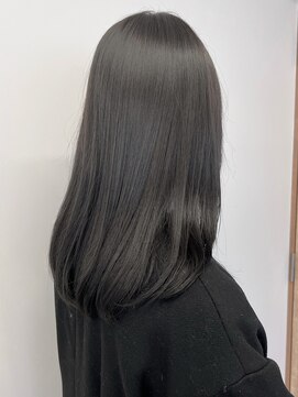 ミュラ(mulah) 赤み消しカラーダークグレージュ＊艶髪ストレート透明感カラー