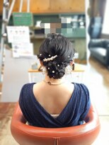 クレップスヘアーヒマワリ(CRE'PS HAIR HIMAWARI)&nbsp;アップスタイル