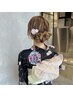 灯篭流しに♪浴衣着付け+ヘアセット¥7700