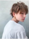 大人かわいい☆小顔ハンサムショート×グレージュ