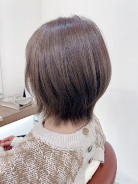 ヘアースタジオ アール(Hair Studio R) 20代30代40代大人可愛いアッシュベージュくびれボブ