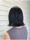 ダークグレージュ大人かわいい前下がり外ハネボブ
